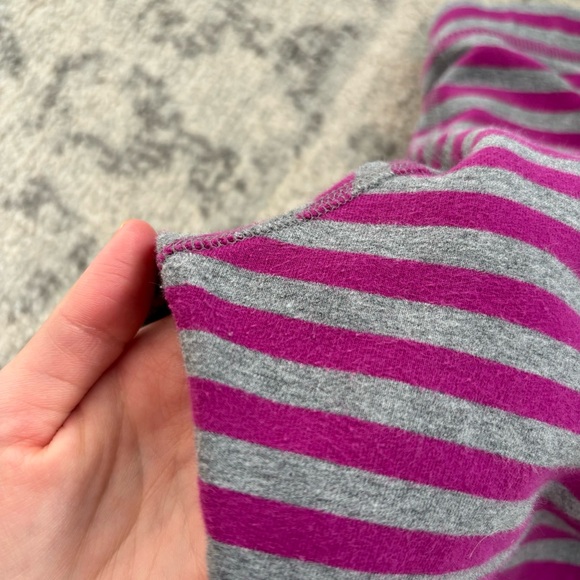 Hanna andersson girls size 10 leggings sweatpants striped heart knees - Picture 9 of 9